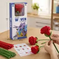 Rose branch Hand Woven Flowers - შევქმნათ ყვავილები