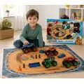 Big Wheel Truck & Playmat - სათამაშო დიდბორბლიანი სატვირთო მანქანა და სათამაშო ხალიჩა