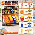 Foodie Transformer Robots Set - სათამაშო სწრაფი კვების ტრანსფორმერი რობოტის ნაკრები