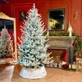 Snow-Covered Christmas Tree PE+PVC 210 CM - დათოვლილი ნაძვის ხე შერეული სილიკონის წიწვებით