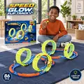 Glow Race Track with Four 360° Loops - სათამაშო ოთხ მარყუჟიანი ტრასა