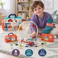 Track City Portable Train Set - სათამაშო ქალაქის ტრასის ნაკრები