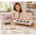 24 Keyboard Piano With Microphone and Music Holder - სათამაშო პიანინო 24 კლავიშით