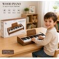 37 Keyboard  Wood Piano - სათამაშო ხის პიანინო