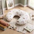 Yuar Baby Nursing pillow 100% cotton Brwon Rainbow ახალშობილის ბალიში
