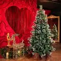 Christmas Tree With Snow-Covered Branches And Berries 180 CM ნაძვის ხე დათოვლილი ბოლოებით და კენკრით (OT2077)