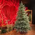 Scandinavian Christmas Tree PE 210 CM  With Blue Tips  საახალწლო ნაძვის ხე 100% სილიკონი