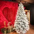 Snow-Covered Christmas Tree With Lights საახალწლო ნაძვის ხე დათოვლილი ტოტებით და განათებით 240 სმ