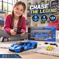 Remote Control Blue Licensed Car 2022 Ford GT Heritage - სათამაშო დისტანციურად მართვადი ფორდის მანქანა