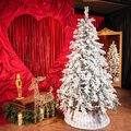 Viennese Snow-Covered PE 210 CM  Christmas Tree დათოვლილი ნაძვის ხე 100% სილიკონი