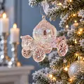 Glass Cinderella Carriage Christmas Hanging Decoration - ნაძვის ხის სათამაშო