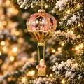 Santa’s Balloon Ride Pink Hanging Decoration - ნაძვის ხის სათამაშო