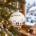 Golden Village Hanging Decoration - ნაძვის ხის სათამაშო