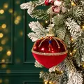 Sparkling Red Hanging Decoration - ნაძვის ხის სათამაშო