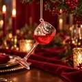 Holiday Wine Glass Hanging Decoration - ნაძვის ხის სათამაშო