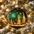 Golden Forest Hanging Decoration - ნაძვის ხის სათამაშო
