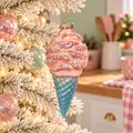Pink Ice Cream Cone Christmas Hanging Decoration - ნაძვის ხის სათამაშო