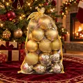 Golden Glow Bauble Set - ნაძვის ხის სათამაშოების ნაკრები