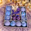 Lavender Butterfly Ornament Set -  ნაძვის ხის სათამაშოების ნაკრები