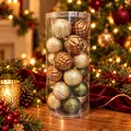 Rustic Elegance Bauble Set - ნაძვის ხის სათამაშოების ნაკრები