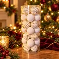 Ivory Filigree Bauble Set - ნაძვის ხის სათამაშოების ნაკრები