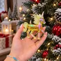Aurora Yellow Unicorn Hanging Decoration - ნაძვის ხის სათამაშო