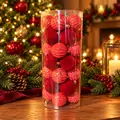 Crimson Filigree Bauble Set - ნაძვის ხის სათამაშოების ნაკრები