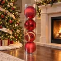 Scarlet Splendor Bauble Set - ნაძვის ხის სათამაშოების ნაკრები