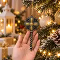 Midnight Snowflake Key Hanging Decoration - ნაძვის ხის სათამაშო