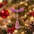 Amethyst Butterfly Drops Hanging Decoration - ნაძვის ხის სათამაშო