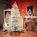 Arctic Snow-Covered Christmas Tree PE 225 CM With Lights - დათოვლილი ნაძვის ხე 100% სილიკონის წიწვებით