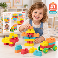 DedeSoft Maxi Blocks 41 Pieces 04049 - სათამაშო ასაწყობი კუბიკები
