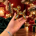 Golden Balloon Dog Hanging Decoration - ნაძვის ხის სათამაშო