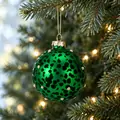 Emerald Velvet Hanging Decoration - ნაძვის ხის სათამაშო