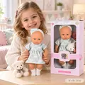 Moni Toys Doll with bear and nipple 30 cm სათამაშო თოჯინა