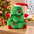 Jingle Sprout Christmas Decoration With Light And Sound - მუსიკალური და მოძრავი ფუმფულა ნაძვის ხე