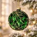 Emerald Golden Botanica Hanging Decoration - ნაძვის ხის სათამაშო