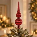 Ruby Regal Spire Christmas Decoration - ნაძვის ხის წვეტის დეკორაცია