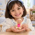 Newborn Baby Doll With Clothes 10 cm - სათამაშო თოჯინა ტანსაცმელებით