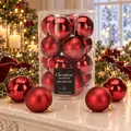 Ruby Nocturne Hanging Decoration Set 16 pcs 8 cm- ნაძვის ხის სათამაშოებს ნაკრები