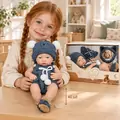 Baby So Lovely Doll  With Pompon Hat Blue - საბავშვო სათამაშო თოჯინა  ქუდით