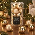 Golden Gala Bauble Hanging Decoration Set 20 pcs 6 cm - ნაძვის ხის სათამაშოების ნაკრები
