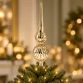 Golden Majesty Tree Topper Christmas Decoration - ნაძვის ხის წვეტის დეკორაცია