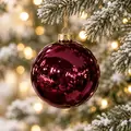 Burgundy Mirrorwish Shiny Hanging Decoration - ნაძვის ხის სათამაშო
