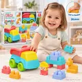 Dede Soft Block Truck Set  - საბავშვო სათამაშო კუბიკები