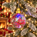 Christmas Wishes Bauble With Light Hanging Decoration - ნაძვის ხის სათამაშო განათებით