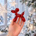 Ruby Balloon Dog Hanging Decoration - ნაძვის ხის სათამაშო