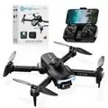 Black Foldable RC Quadcopter Drone With a Camera-დისტანციური სათამაშო დრონი