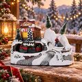 Hollypine Market Christmas Village With Light - საახალწლო სოფელი განათებით