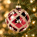 Burgundy Pearl Royale Hanging Decoration - ნაძვის ხის სათამაშო